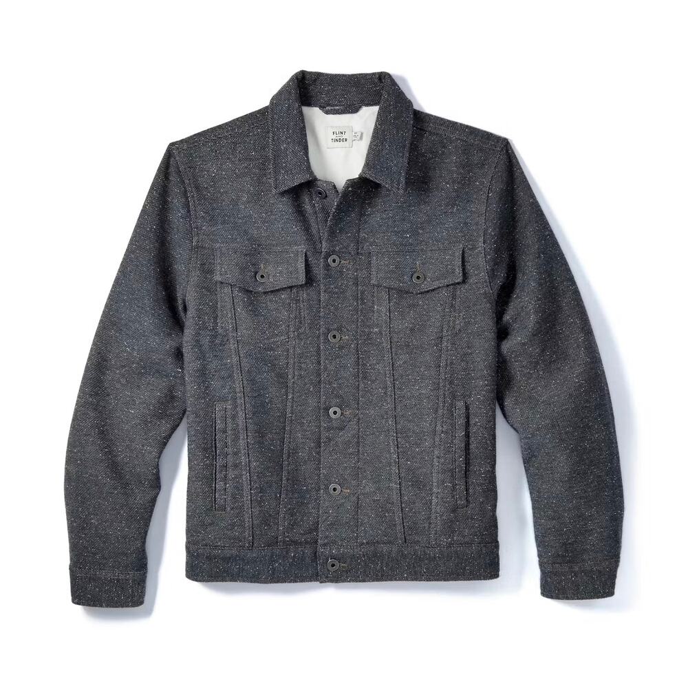 Flint and Tinder Donegal Trucker jacket Men’s Large Shacket Textured Casual